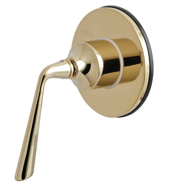 KS3032ZL Three-Way Diverter Valve W/ Single-Handle & Round Plate, Brass